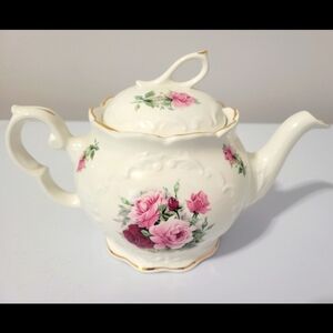 Vintage Crown Dorset Staffordshire England Gorgeous 1960s Teapot